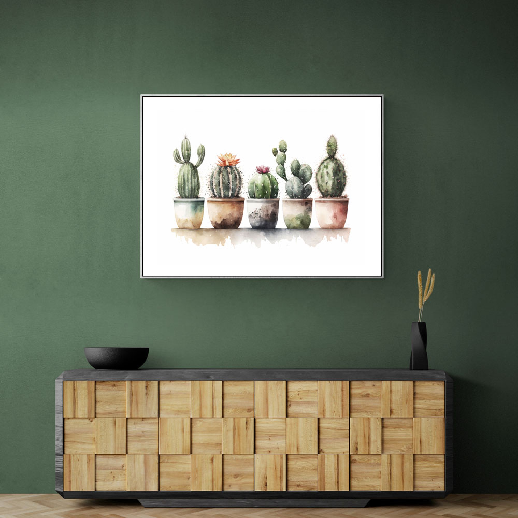 Flowering Cacti Wall Art